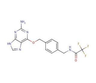 O6-[4-(Trifluoroacetamidomethyl)benzyl]guanine (CAS 680622-70-2) - chemical structure image