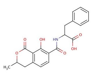 Ochratoxin B (CAS 4825-86-9) - chemical structure image