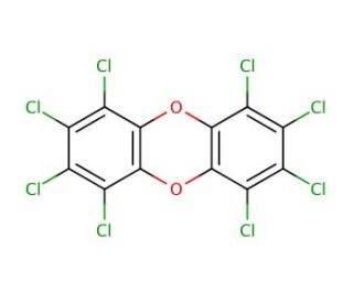 Octachlorodibenzo-p-dioxin (CAS 3268-87-9) - chemical structure image