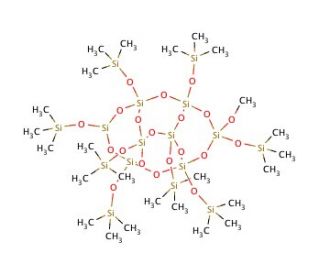 Octakis(trimethylsiloxy)silsesquioxane (CAS 51777-38-9) - chemical structure image
