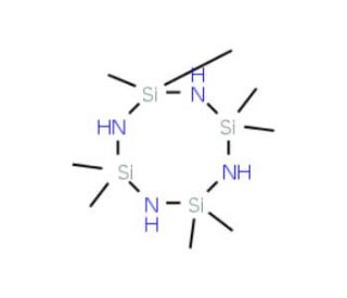 Octamethylcyclotetrasilazane (CAS 1020-84-4) - chemical structure image