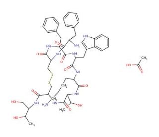 Octreotide Acetate (CAS 79517-01-4) - chemical structure image