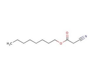 Octyl cyanoacetate (CAS 15666-97-4) - chemical structure image