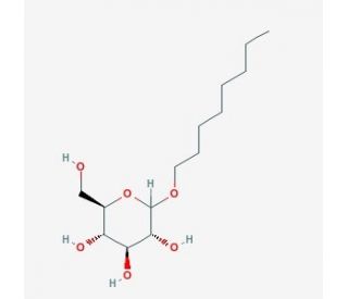 Octyl D-glucopyranoside (CAS 54549-23-4) - chemical structure image