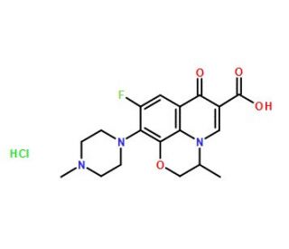 Ofloxacin Hydrochloride (CAS 118120-51-7) - chemical structure image