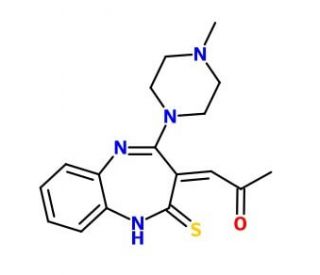 Olanzapine Thiolactam Impurity (CAS 1017241-36-9) - chemical structure image