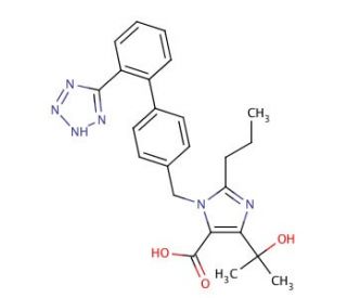 Olmesartan acid (CAS 144689-24-7) - chemical structure image