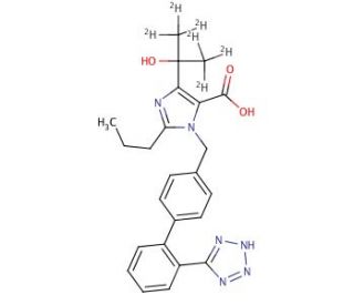 Olmesartan-d6 (CAS 1185144-74-4) - chemical structure image