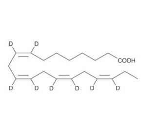 &omega;-3 Arachidonic Acid-d8 - chemical structure image