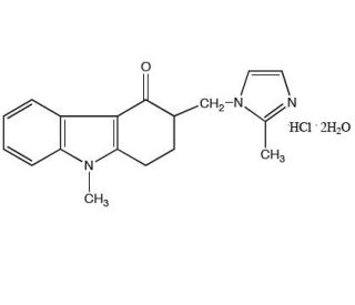 Ondansetron hydrochloride dihydrate (CAS 99614-01-4) - chemical structure image