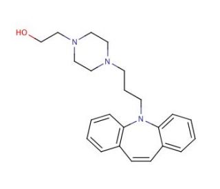 Opipramol (CAS 315-72-0) - chemical structure image