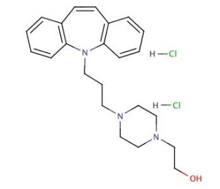 Opipramol dihydrochloride (CAS 909-39-7) - chemical structure image