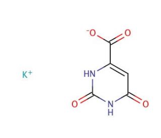 Orotic acid potassium salt (CAS 24598-73-0) - chemical structure image