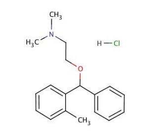 Orphenadrine hydrochloride (CAS 341-69-5) - chemical structure image