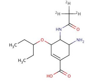 Oseltamivir-d3 Acid (CAS 1242184-43-5) - chemical structure image