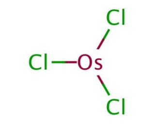 Osmium(III) chloride (CAS 13444-93-4) - chemical structure image