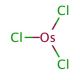 Osmium(III) chloride (CAS 13444-93-4) - chemical structure image