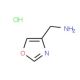 Oxazol-4-yl-methylamine hydrochloride (CAS 55242-82-5 (non-salt)) - chemical structure image