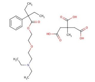 Oxeladin citrate salt (CAS 52432-72-1) - chemical structure image