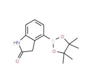 Oxindole-4-boronic acid, pinacol ester (CAS 1150271-44-5) - chemical structure image