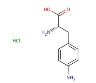 p-Amino-L-phenylalanine Hydrochloride (CAS 62040-55-5) - chemical structure image