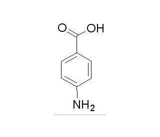 p-Aminobenzoic acid, Free Acid (CAS 150-13-0) - chemical structure image