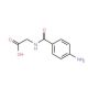 p-Aminohippuric acid (CAS 61-78-9) - chemical structure image