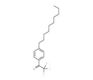 p-Decyl-alpha,alpha,alpha-trifluoroacetophenone (CAS 100444-41-5) - chemical structure image
