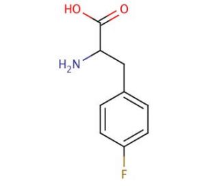 p-Fluoro-DL-phenylalanine (CAS 51-65-0) - chemical structure image