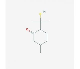 p-Mentha-8-thiol-3-one (CAS 38462-22-5) - chemical structure image
