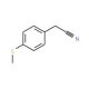 p-(Methylthio)phenylacetonitrile (CAS 38746-92-8) - chemical structure image