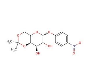 p-Nitrophenyl 4,6-O-Isopropylidene-&alpha;-D-galactopyranoside (CAS 29781-31-5) - chemical structure image