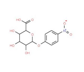 p-Nitrophenyl-&beta;-D-glucuronide (CAS 10344-94-2) - chemical structure image