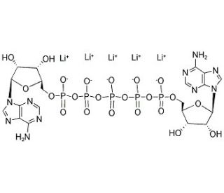P1,P5-Di(adenosine-5&prime;-)pentaphosphate, Trilithium Salt (CAS 75522-97-3) - chemical structure image