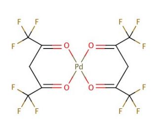 Palladium(II) hexafluoroacetylacetonate (CAS 64916-48-9) - chemical structure image