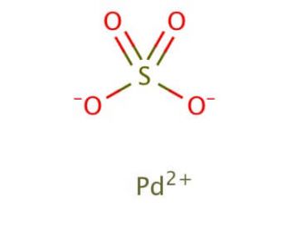 Palladium(II) sulfate (CAS 13566-03-5) - chemical structure image