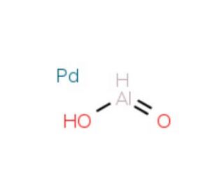 Palladium nanoparticles entrapped in aluminum hydroxide matrix - chemical structure image
