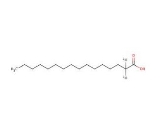 Palmitic acid-2,2-d2 (CAS 62689-96-7) - chemical structure image