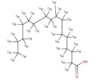 Palmitic acid-d31 (CAS 39756-30-4) - chemical structure image