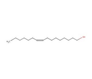 Palmitoleyl alcohol (CAS 10378-01-5) - chemical structure image
