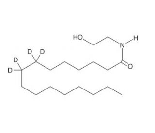 Palmitoyl Ethanolamide-d4 (CAS 1159908-45-8) - chemical structure image