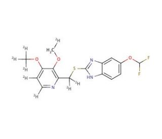 Pantoprazole Sulfide-D7 (Major) - chemical structure image