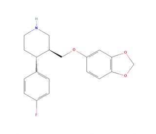Paroxetine (CAS 61869-08-7) - chemical structure image