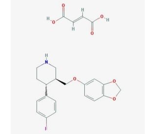 Paroxetine maleate (CAS 64006-44-6) - chemical structure image