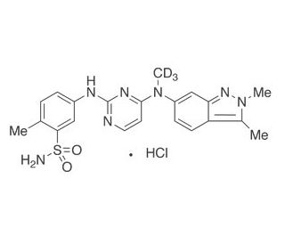 Pazopanib-d3 Hydrochloride (CAS 635702-64-6) - chemical structure image