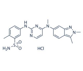 Pazopanib Hydrochloride (CAS 635702-64-6) - chemical structure image