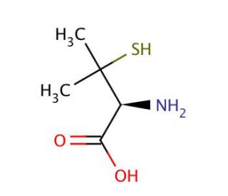 Penicillamine (CAS 52-67-5) - chemical structure image