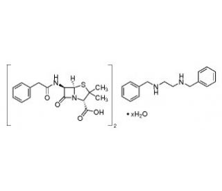 Penicillin G benzathine salt (CAS 1538-09-6) - chemical structure image