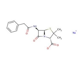 Penicillin G sodium salt, cell culture grade (CAS 69-57-8) - chemical structure image