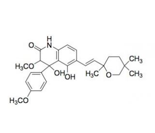 Penigequinolone A (CAS 180045-91-4) - chemical structure image